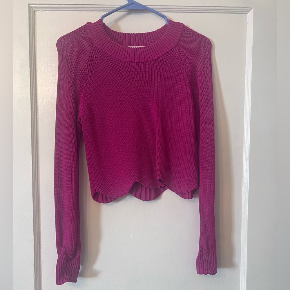 Wilfred Sardou Sweater | Aritzia Scallop Pink XXS